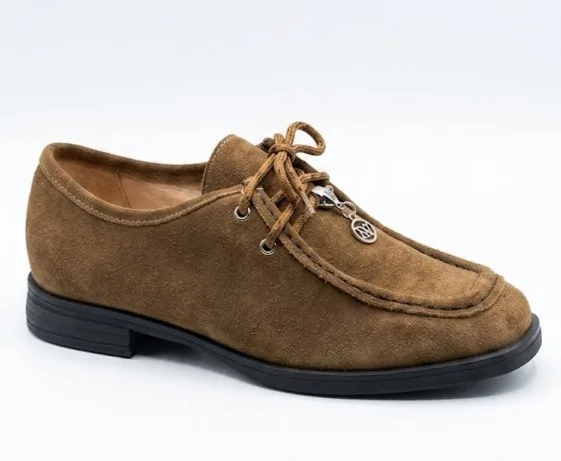 Mocassim Couro Camurca Bovina Tabaco Marrom