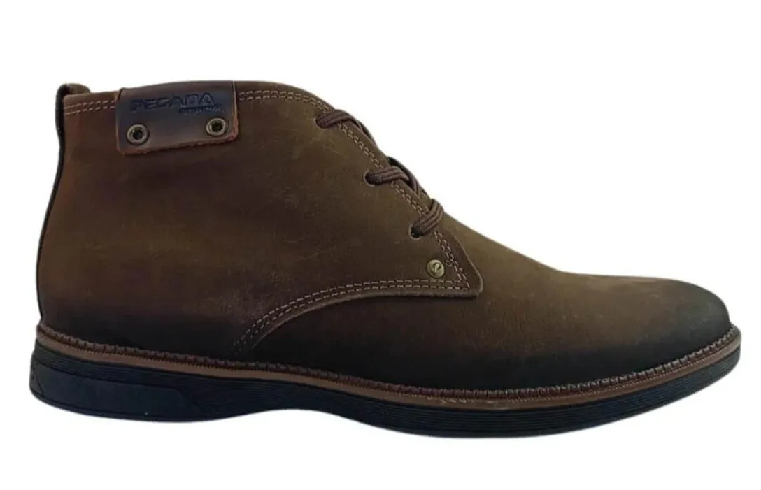 Bota Pegada Masculina em Couro