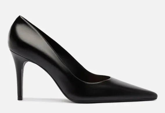 Scarpin Couro Preto