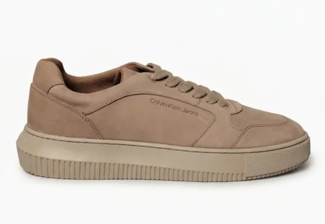 Tênis Masculino Chunky Unicolor Caqui Claro