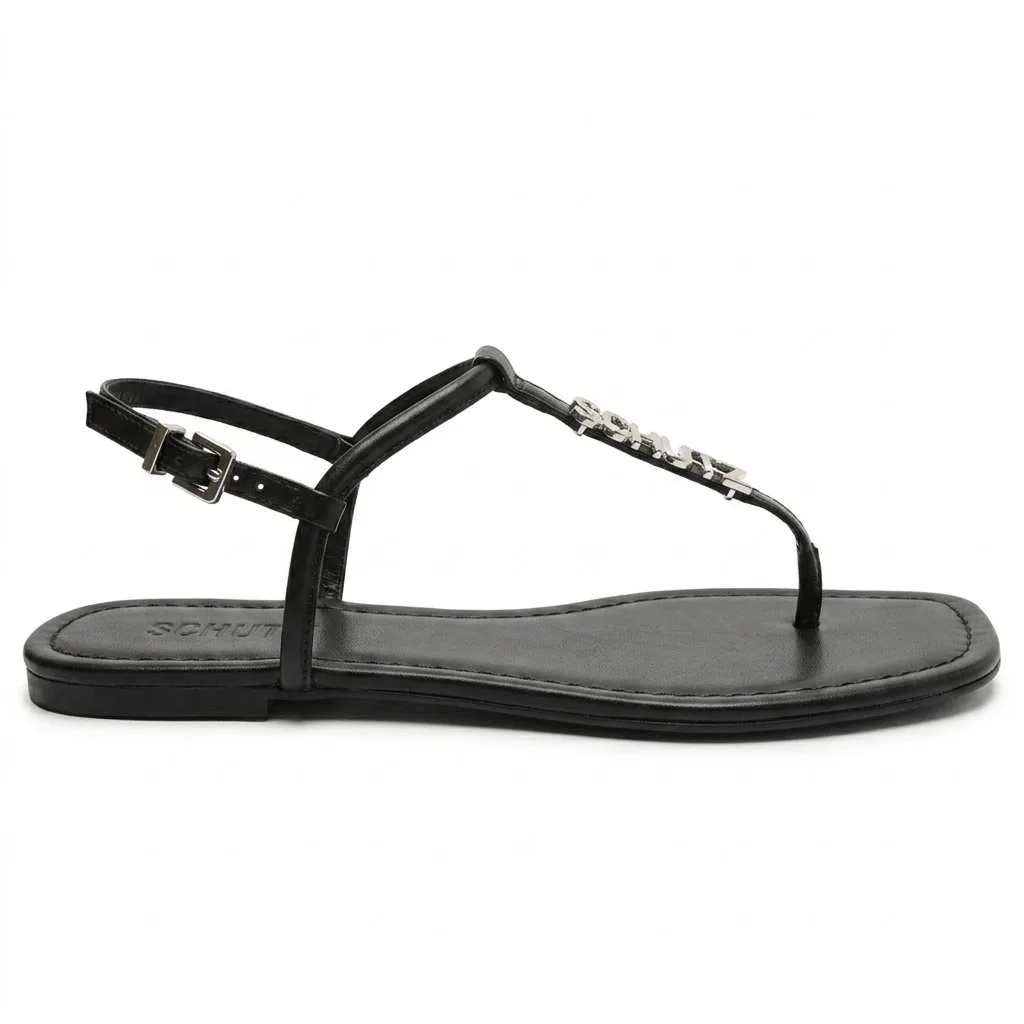 Sandalia Rasteira Preto
