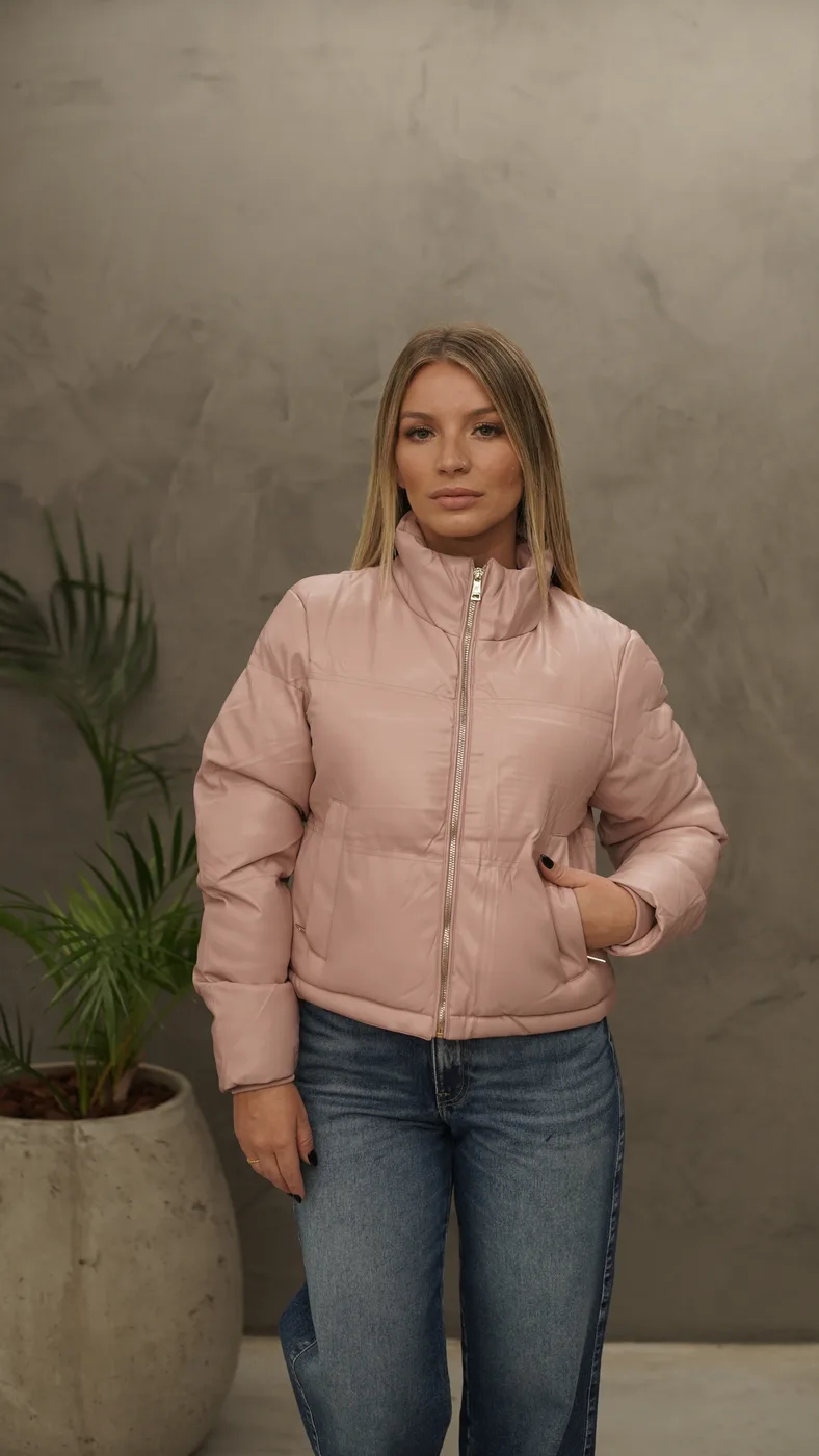 Jaqueta Casual Rosa