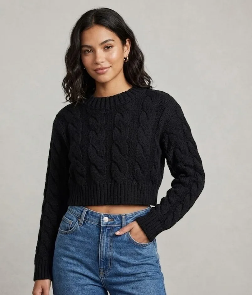 Blusa Tricot Preta