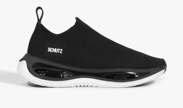 Tênis Slip On Knit Preto