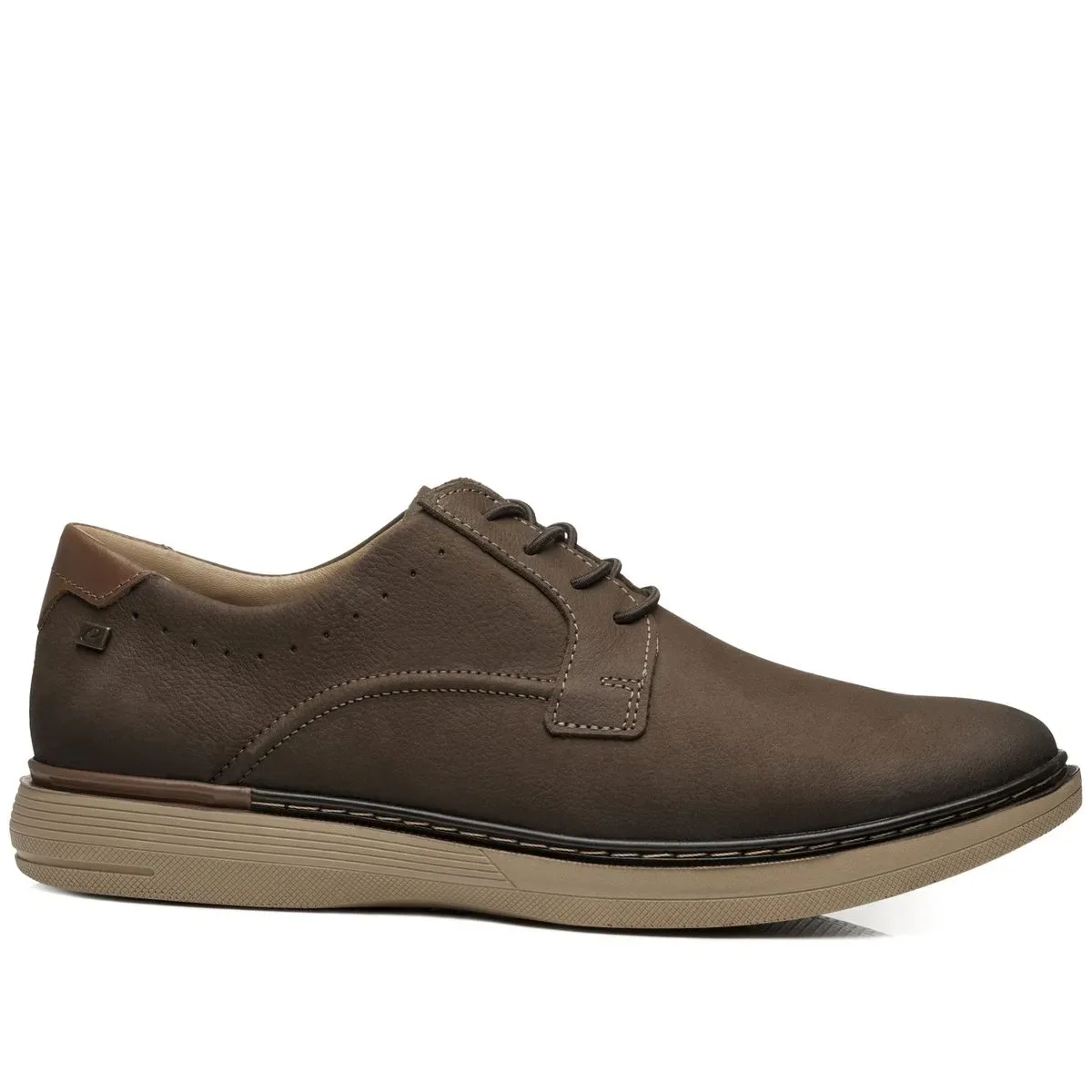 Sapato Casual Pegada Masculino em Couro Chocolate