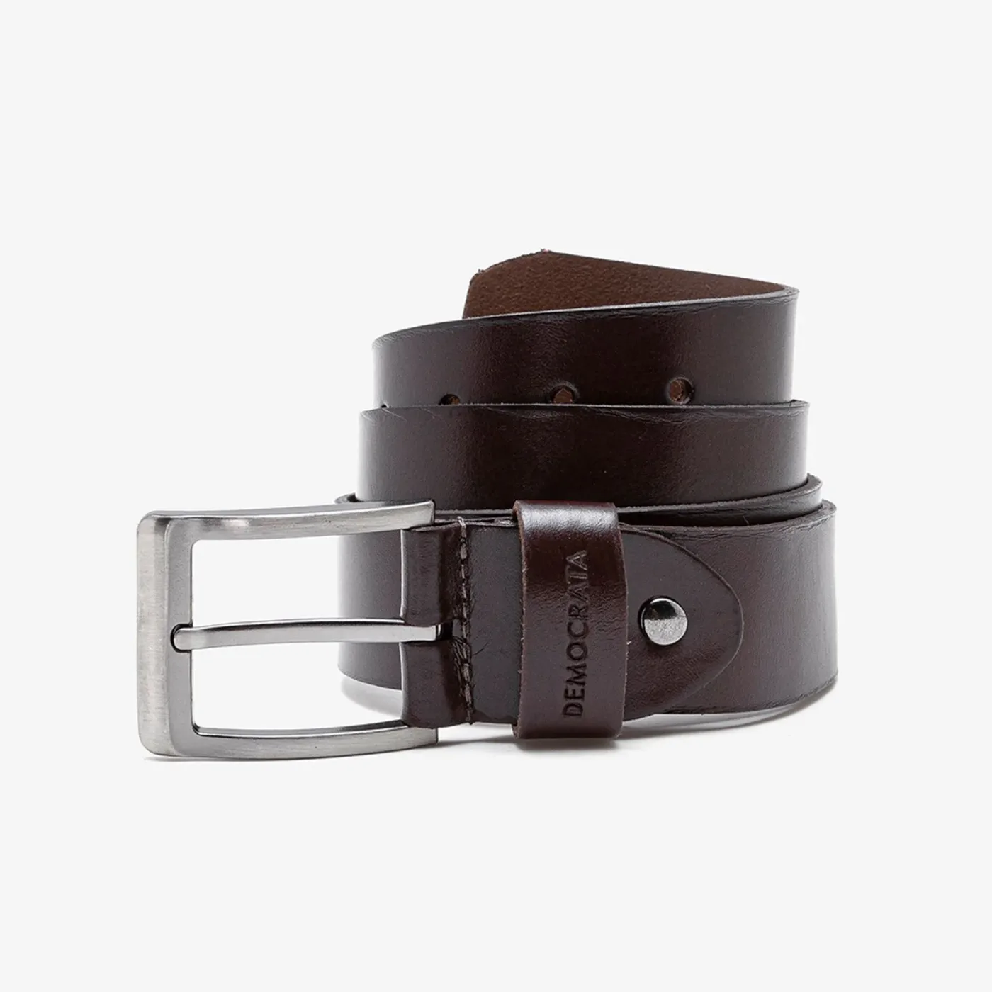 Cinto Couro Marrom Mahogany