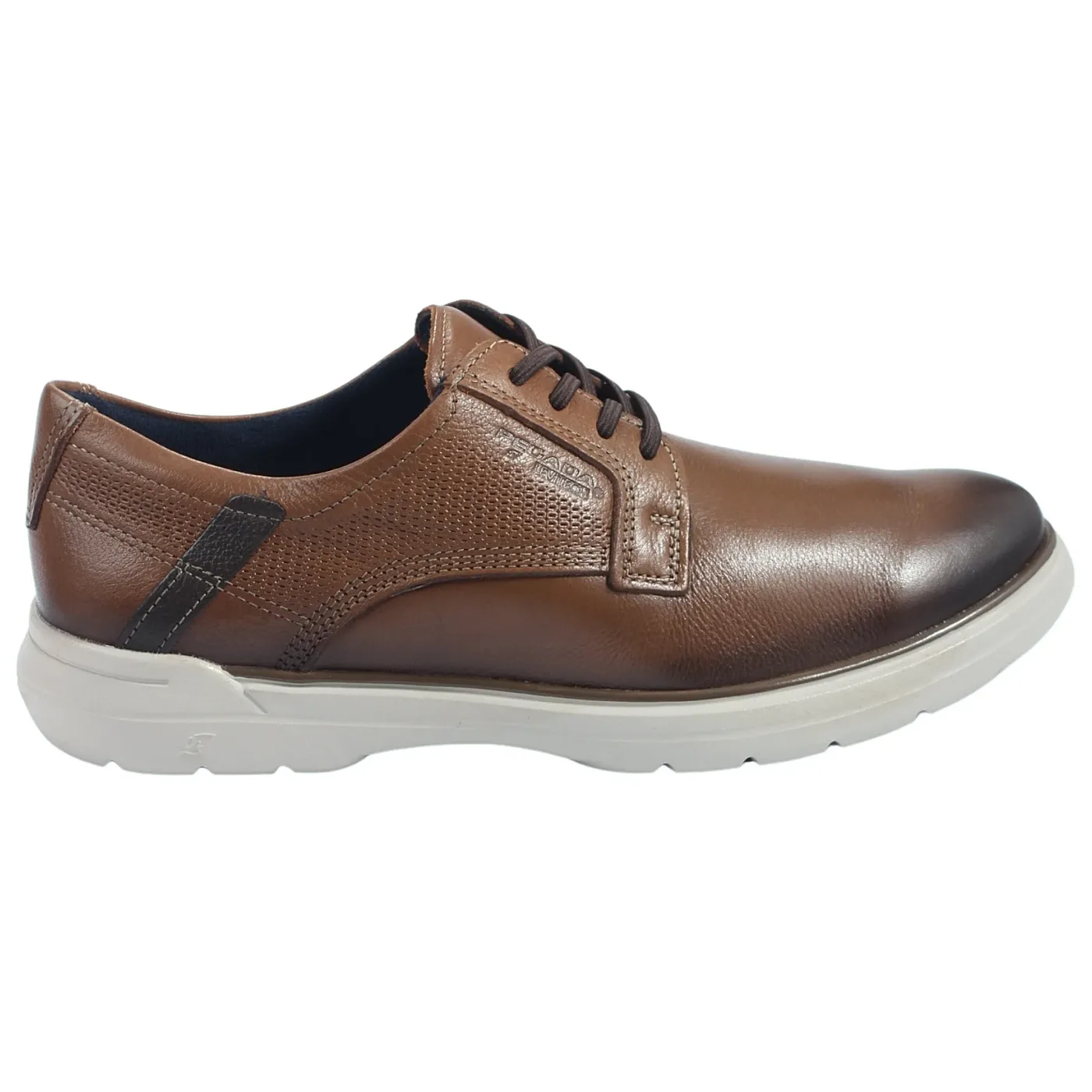 Sapato Casual Pegada Masculino em Couro Pinhao