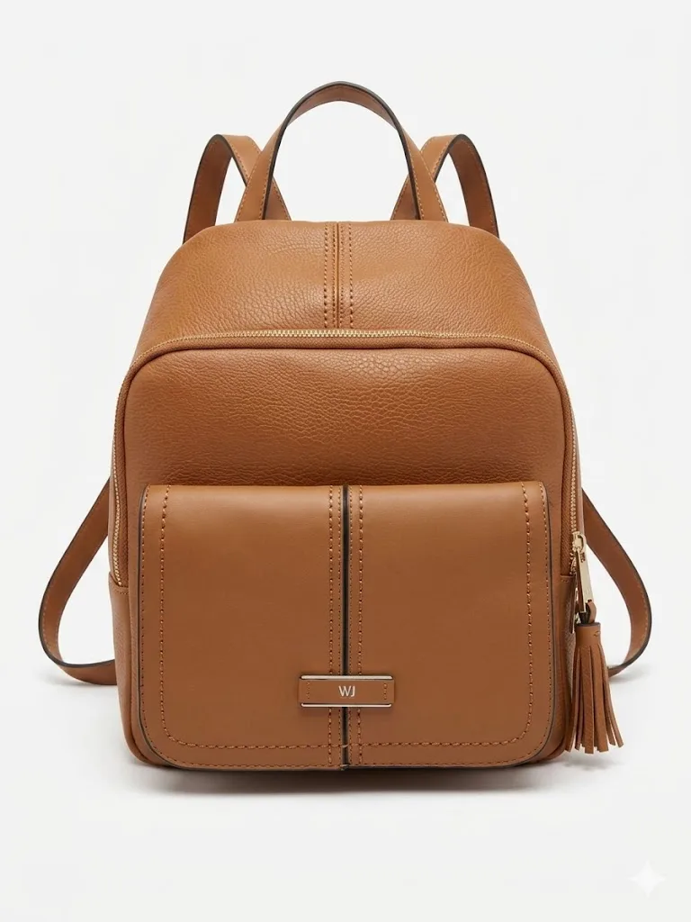 Mochila Média Caramelo